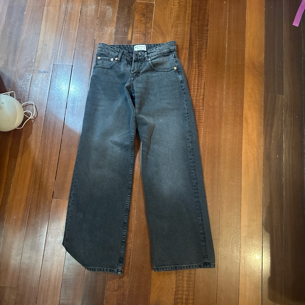 Motel rocks low rise black jeans!